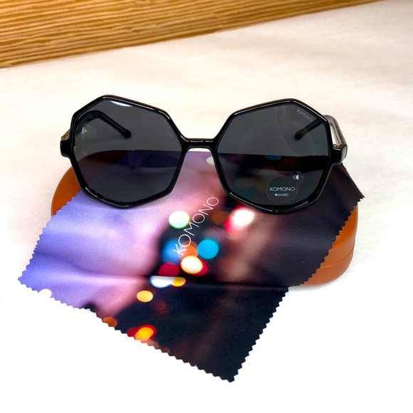 KOMONO Bonnie Black Transparent Sunglasses (NEW) - Picture 3 of 11